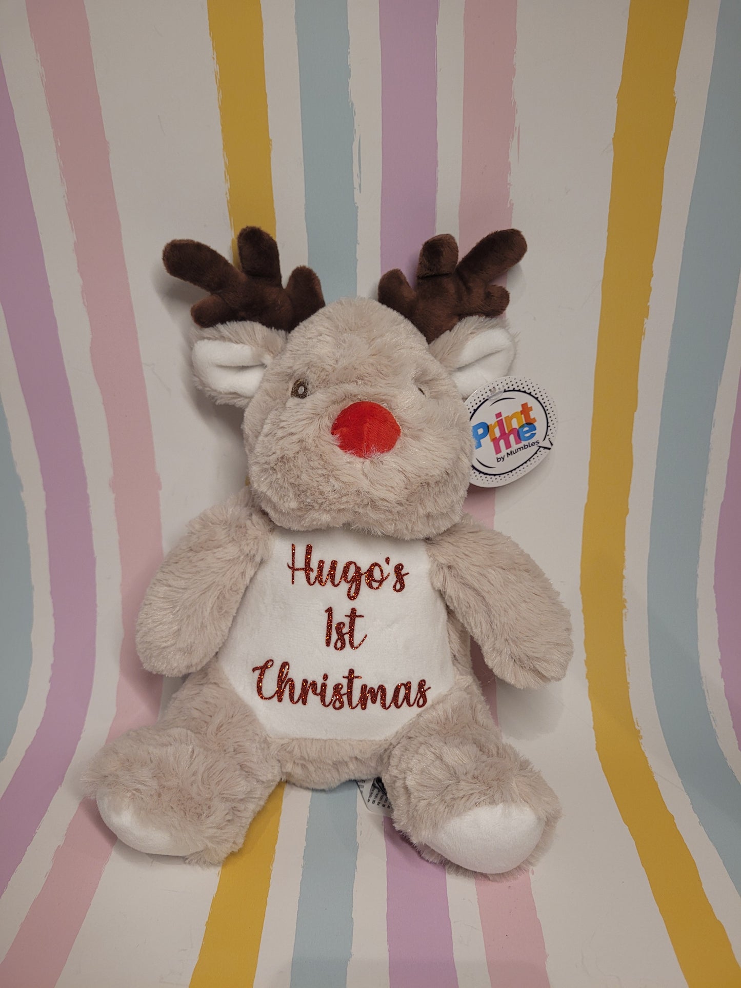 Personalised Reindeer Teddy