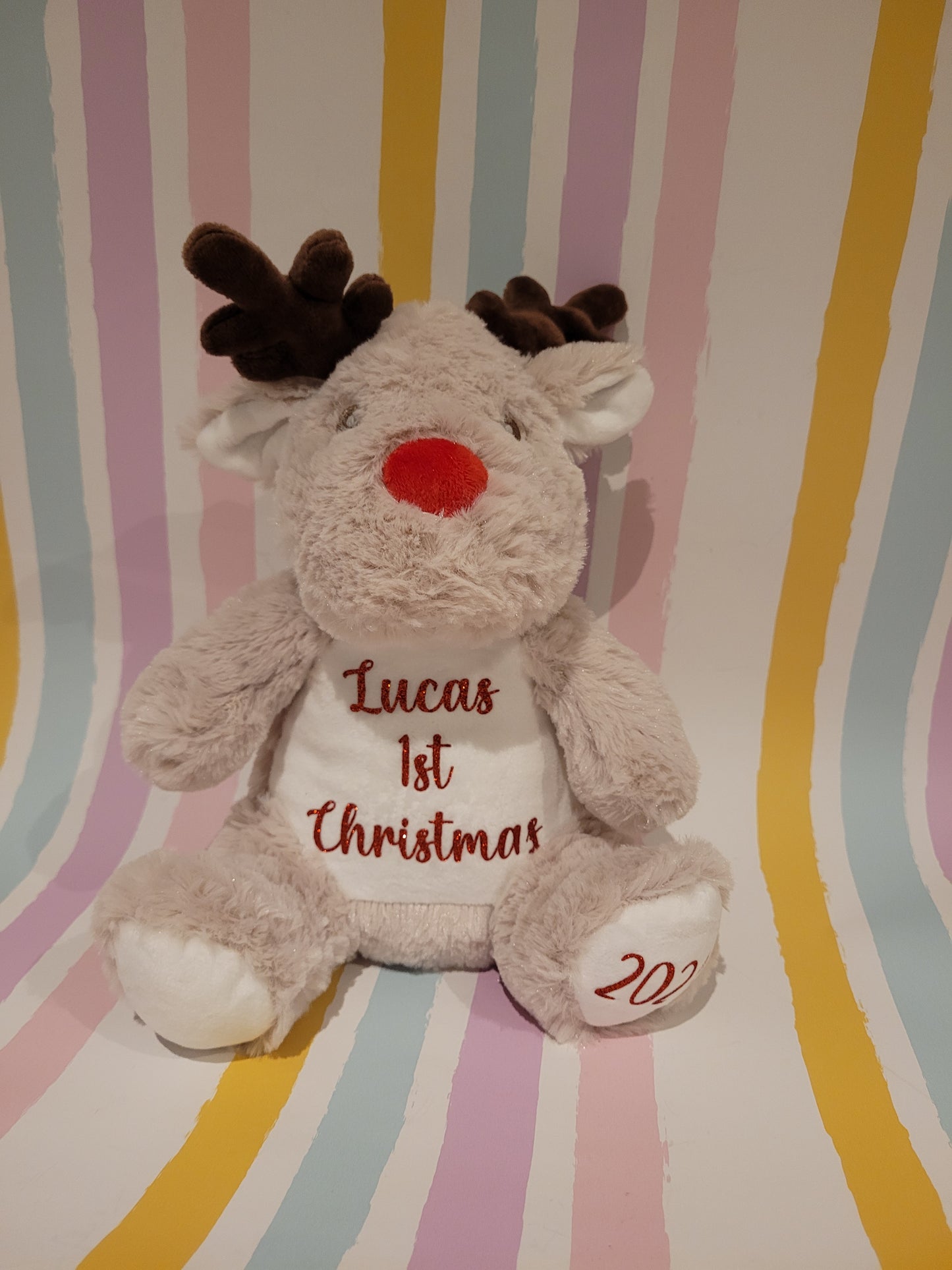 Personalised Reindeer Teddy